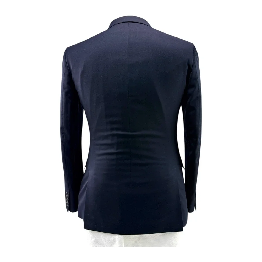 BONOBOS Slim Fit Navy Wool Blend Blazer Sport Coat Jacket‎ Men's Size 38R
